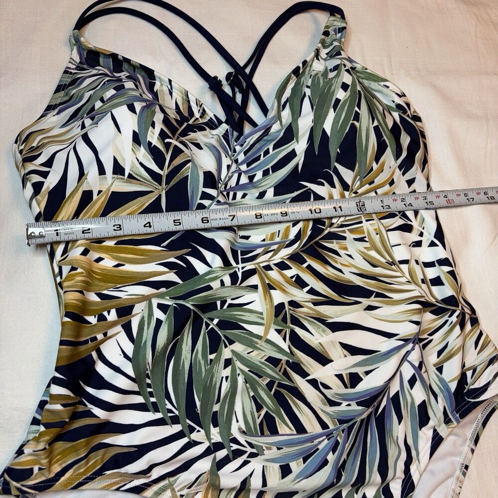Hurley One Piece Swimsuit Womens XLarge Tropical Floral Bathing Suit Strappy - Picture 3 of 10